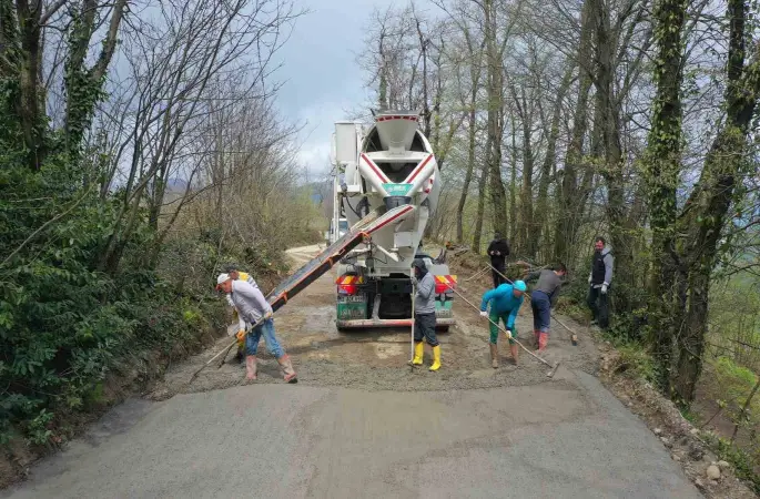 Ordu’nun kırsalında ulaşım konforu artıyor
