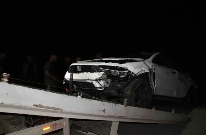 Otomobil fındık bahçesine uçtu: 2 yaralı
