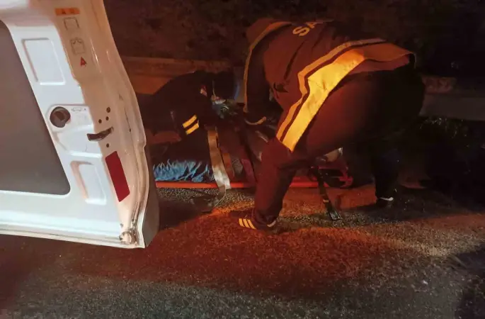 Otomobilin çarptığı yaya ağır yaralandı
