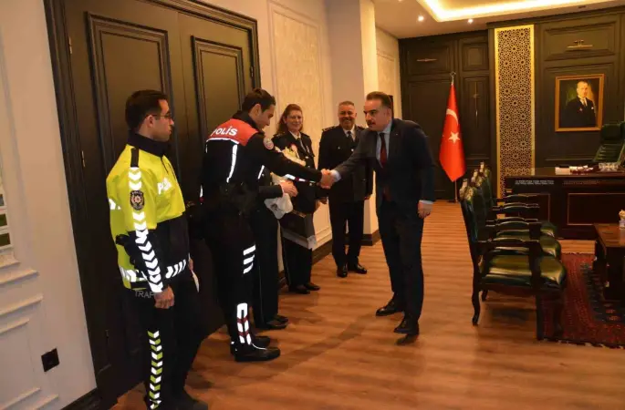 Polis Teşkilatı’ndan, Kaymakam Odabaş’a ziyaret
