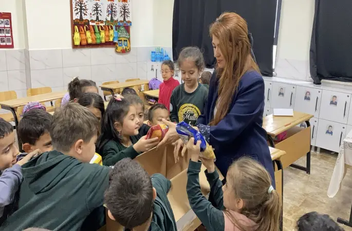 Ramazan’da minik öğrencilerden anlamlı destek
