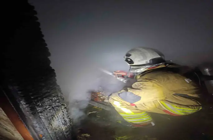 Reyhanlı’da ev yangını
