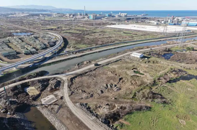 Samsun Yeni OSB’de taşkın kontrol çalışmaları
