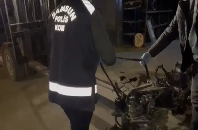 Samsun’da 5 milyonluk kaçak motor operasyonu

