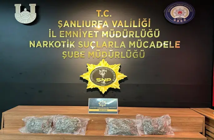 Şanlıurfa’da 2 kilo 150 gram uyuşturucu ele geçirildi
