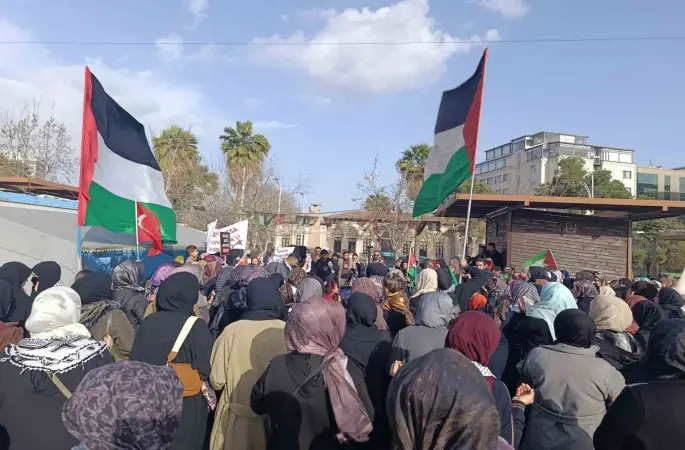 Şanlıurfalı kadınlardan İsrail’in idam yasasına tepki
