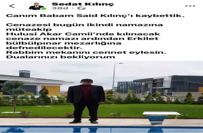 Sedat Kılınç’ın acı günü
