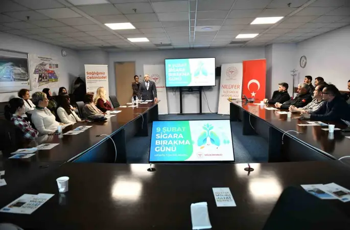 Sigarayı bırakan 25 çalışana sertifikaları takdim edildi
