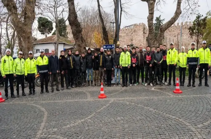 Sinop’ta motosikletli kuryelere hayat kurtaran uyarılar
