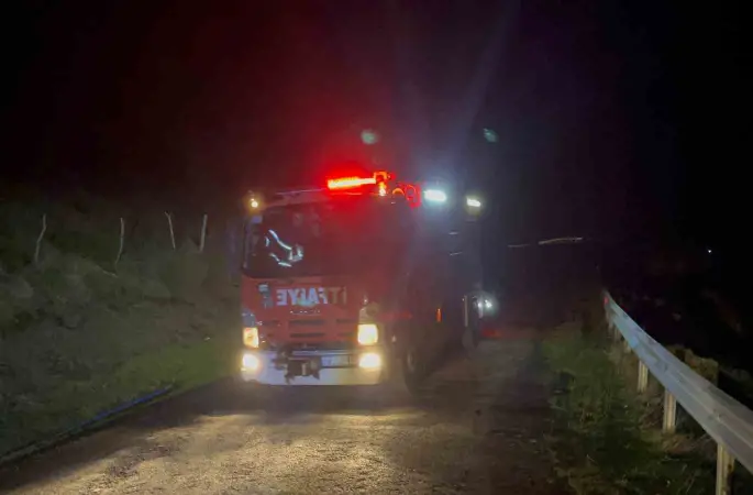 Sinop’ta yangın paniği: Yangını fırtına söndürdü
