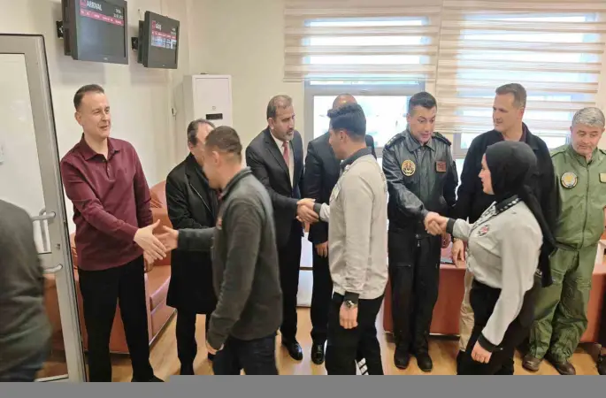 Şırnak Şerafettin Elçi Havalimanında bayramlaşma töreni
