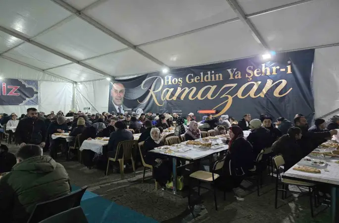 Sorgun Belediyesi iftar çadırında her gün 450 kişilik iftar menüsü hazırlanıyor
