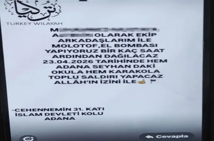 Sosyal medyadan "saldırı yapacağız" paylaşımına gözaltı
