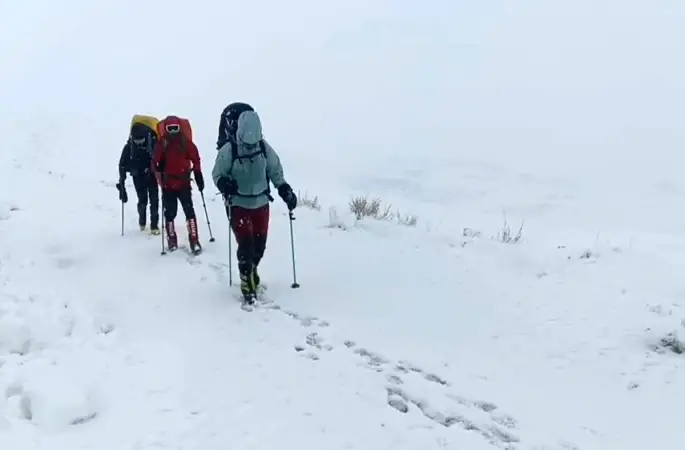 Süphan Dağı tırmanışı hava muhalefetine takıldı
