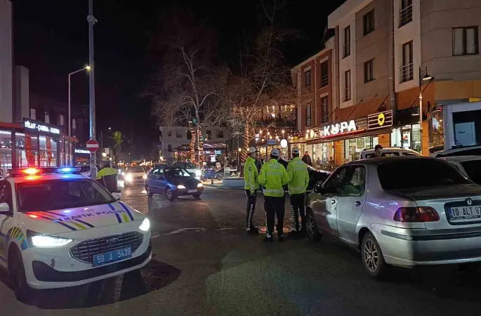 Tekirdağ’da "Dur" ihtarına uymayan sürücü aracını bırakıp kaçtı: Sürücüye 210 bin TL ceza uygulandı
