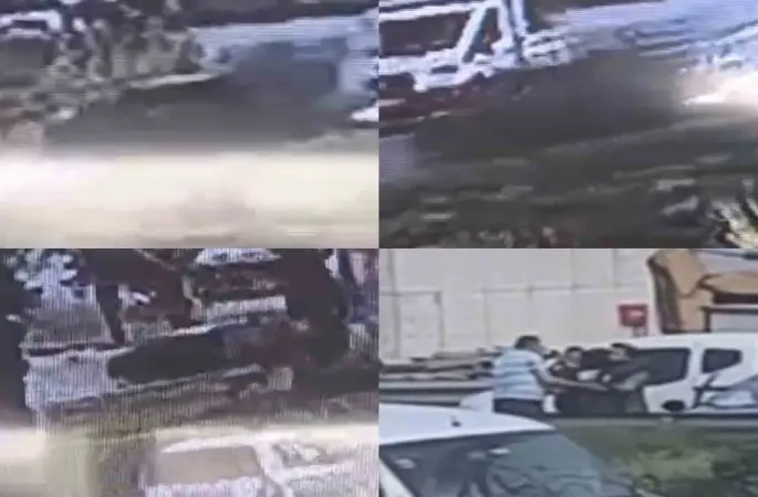 Tır otomobili metrelerce sürükledi: 2 yaralı
