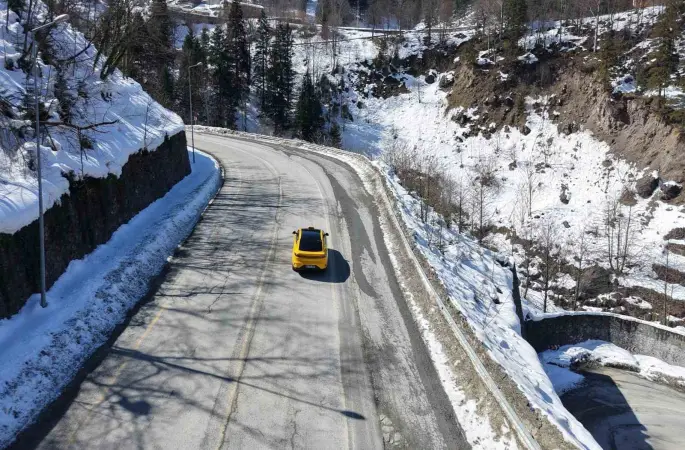 Togg taksi Karadeniz yollarında
