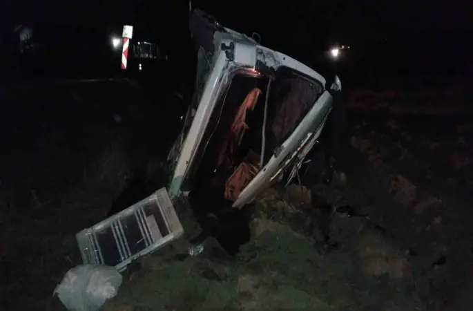 Tokat’ta minibüs devrildi: 1 yaralı
