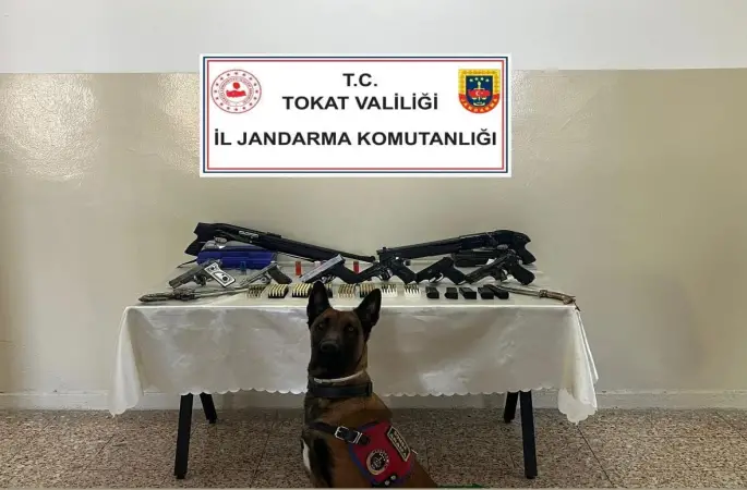 Tokat’ta silah ve fişek kaçakçılığına darbe
