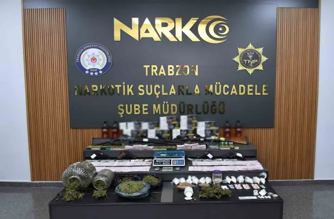 Trabzon merkezli 5 ilde uyuşturucu operasyonu
