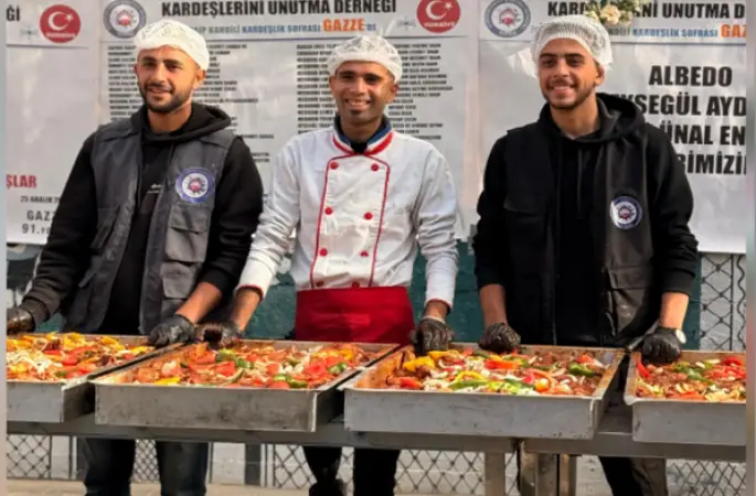 Türkiye’den Gazze’ye Uzanan Umut Eli: Her Gün Sıcak Yemek Desteği