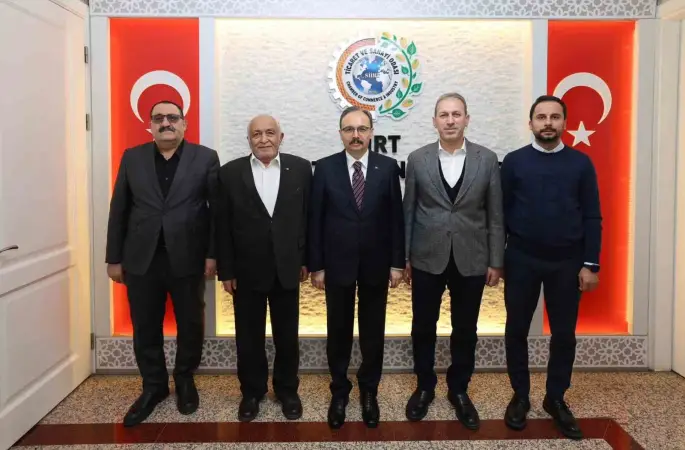 Vali Kızılkaya Siirt TSO başkan vekiliyle görüştü
