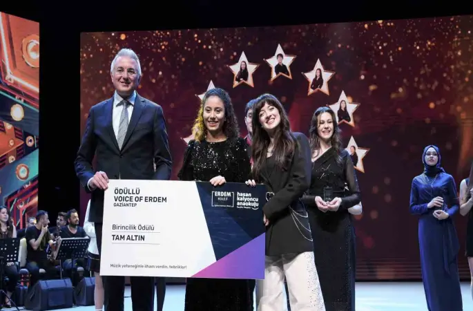 Voice of Erdem müzik yarışması coşkuyla sona erdi
