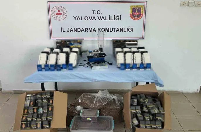 Yalova’da kaçak sigara operasyonu
