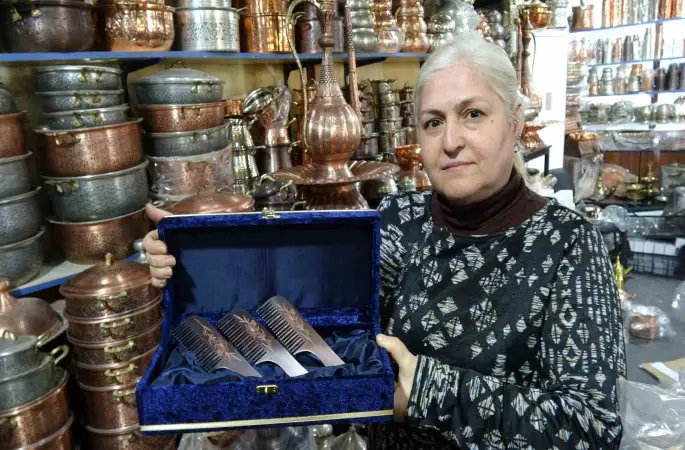 Yeni trend ürün bakır taraklara büyük ilgi
