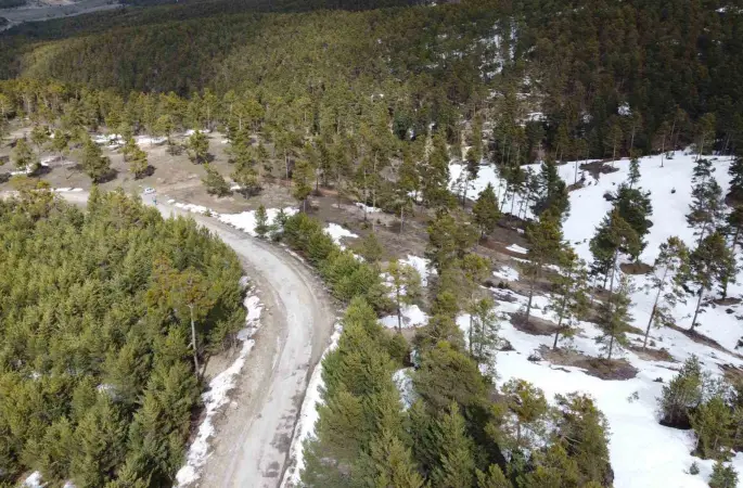 Yozgat’ın yükseklerinde kış ve bahar bir arada yaşanıyor

