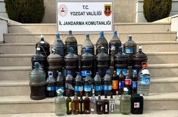 Yozgat’ta Jandarma kaçak alkol operasyonu düzenledi
