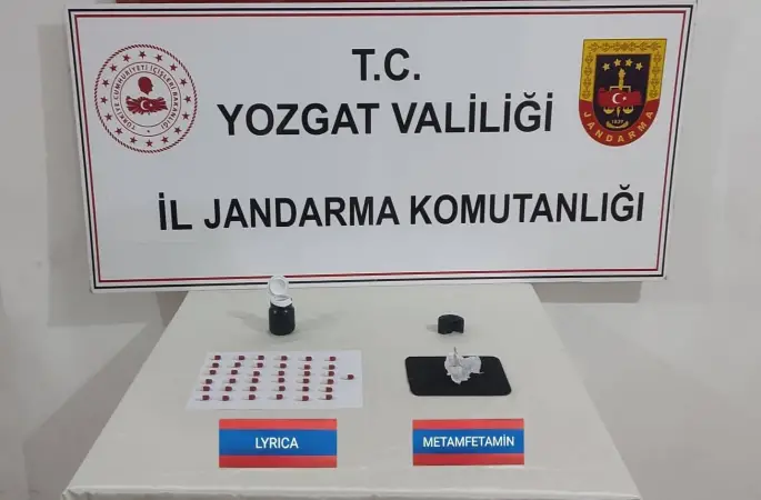 Yozgat’ta sentetik ecza hap ve metamfetamin ele geçirildi
