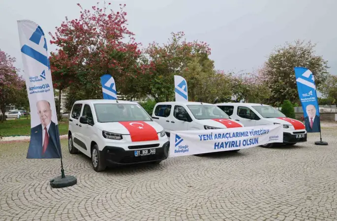 Yüreğir Belediyesi, filosuna 3 yeni araç ekledi
