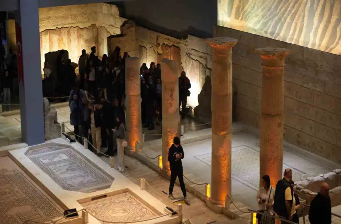 Zeugma Mozaik Müzesi’nde bayram yoğunluğu
