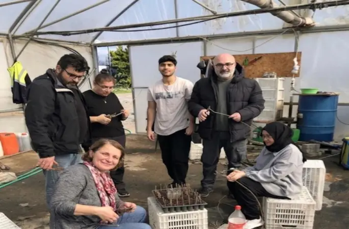 Zeytincilik öğrencileri BAÇEM’de uygulamalı eğitim aldı
