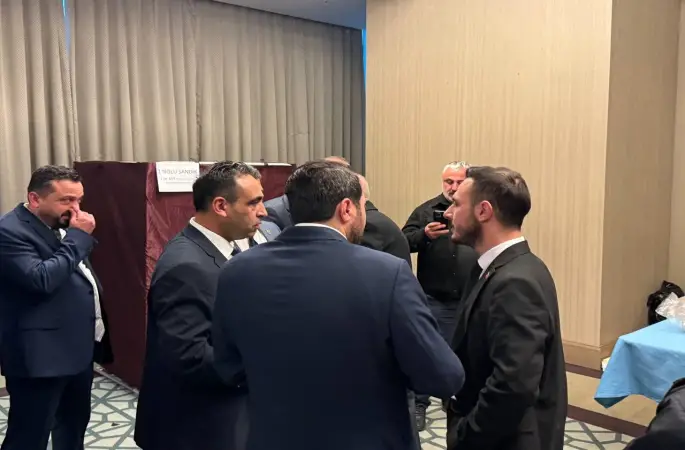 Zonguldak’ta şoförler odası seçimlerinde gergin anlar
